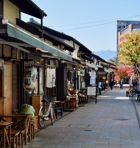 De straten van Matsumoto, Japan
