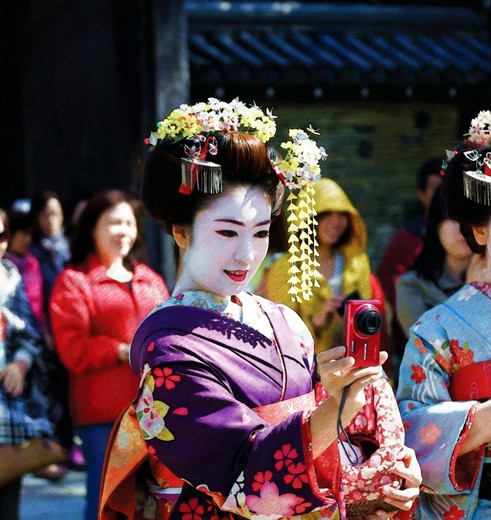 Traditionele geisha in Tokyo