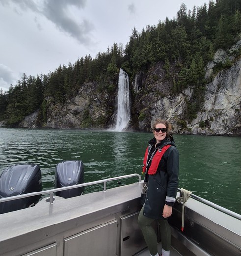 Collega Anne bij Knight Inlet Lodge - Canada