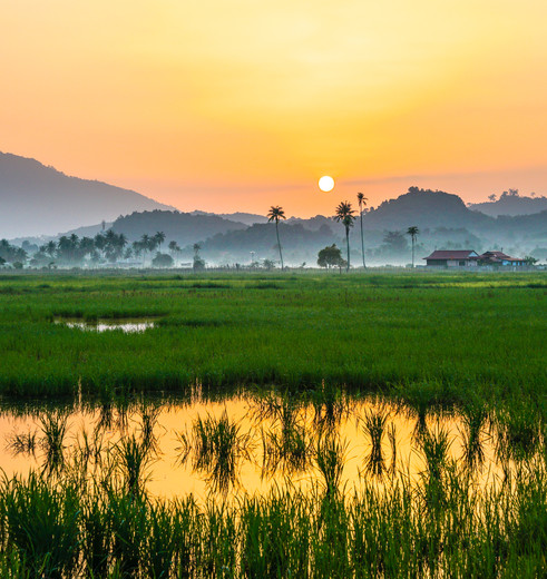 Zonsondergang op Langkawi, Maleisië