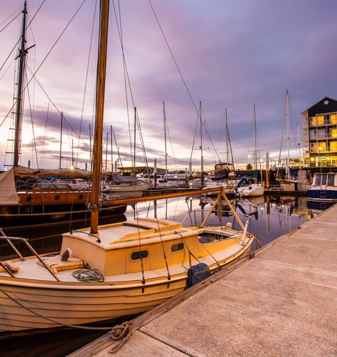 Waterkant van Launceston, Tasmanië, Australië