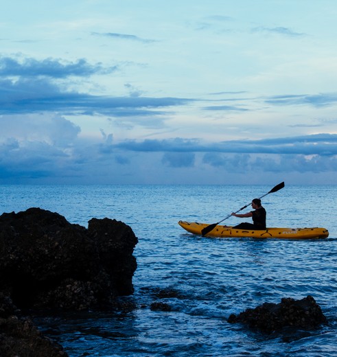 watersporten bij Lazy Lagoon, Tanzania