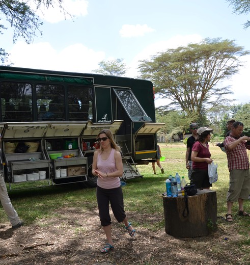 lunchen in de Serengeti, Tanzania