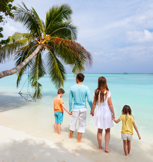 Met het gezin op vakantie naar de Malediven