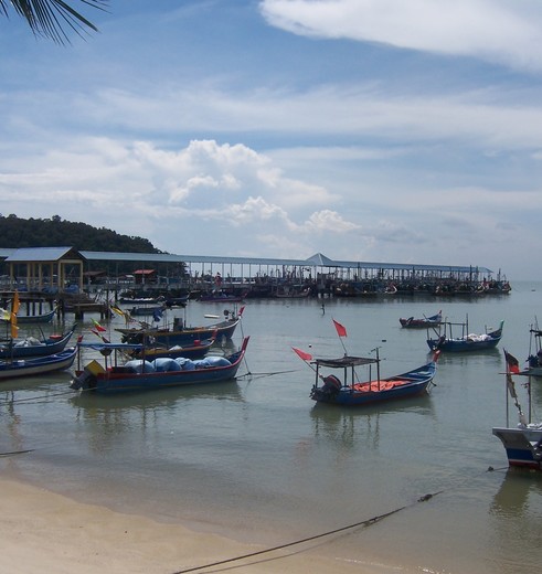 Maleisie-Penang-haven-bootjes Maleisie-Penang-haven-bootjes