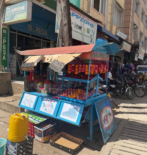 Lokale markt Malindi-stad, Kenia