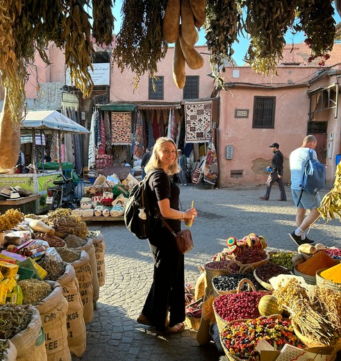 Wandel door de stad Marrakech