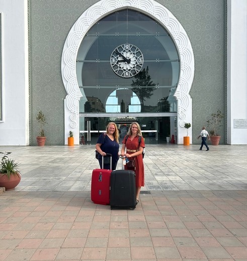 Collega's Christel en Chantal op pad in Rabat