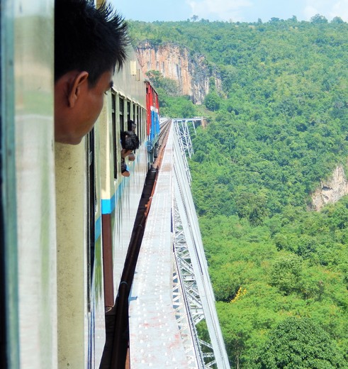 Treintocht door Myanmar