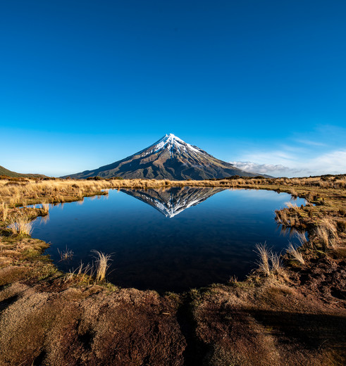 Mount Taranaki nabij New Plymouth, Nieuw-Zeeland