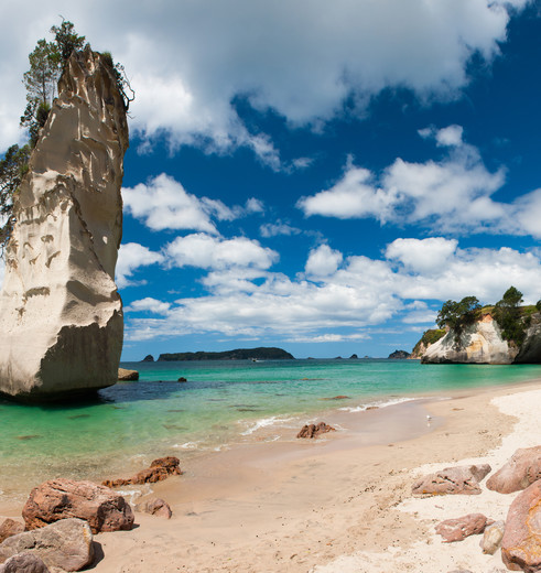 Spectaculaire kustlijnen, Coromandel, Nieuw-Zeeland