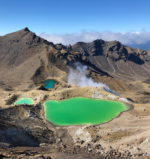 Emerald Lake, Tongariro National Park, Nieuw-Zeeland