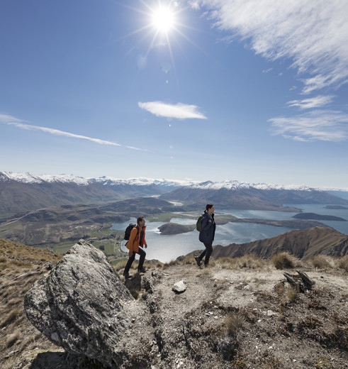 Adembenemende uitzichten bij Rots Peak, Nieuw-Zeeland