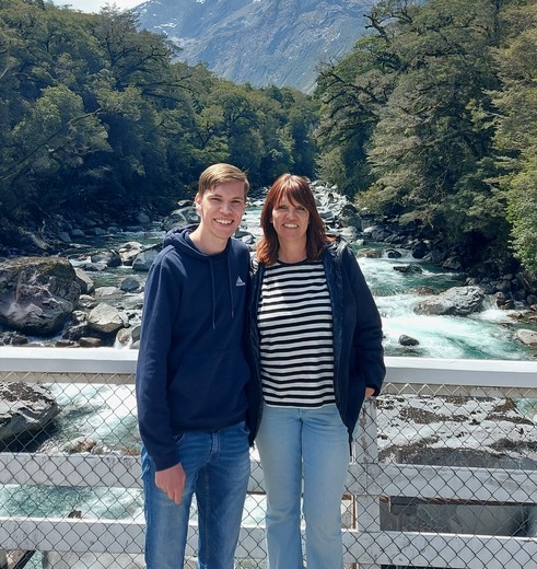 Nicole en haar zoon reisden in 2024 door Nieuw-Zeeland 