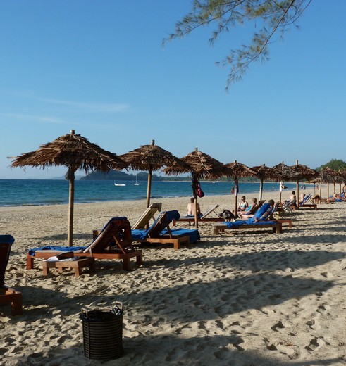 Aan het strand verblijven van Ngapali Beach Myanmar