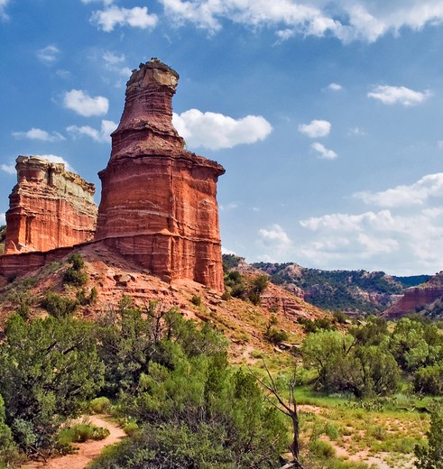 Schitterende rotsformaties in Palo Duro Canyon, Texas, Amerika