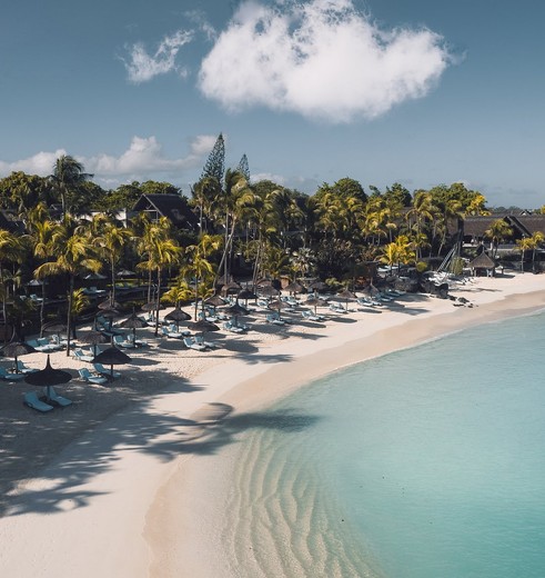 De hagelwitte stranden van Mauritius