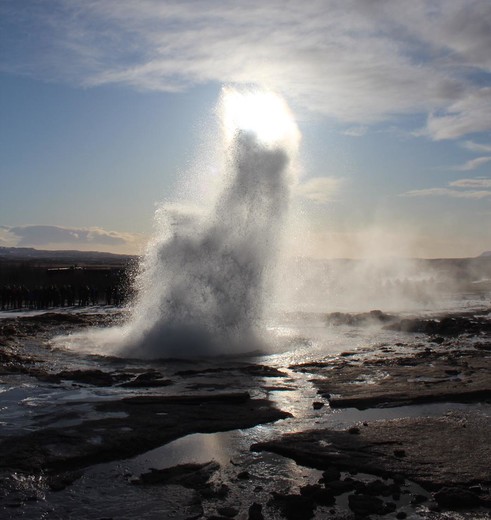Spuitende geisers Golden Circle IJsland