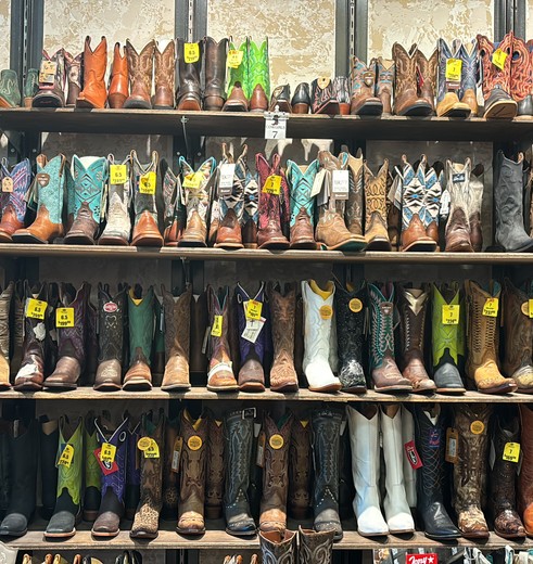 Cowboy laarzen in Texas, Amerika