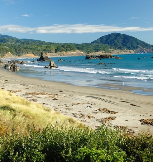 Seaside, aan de Oregon Coast, USA