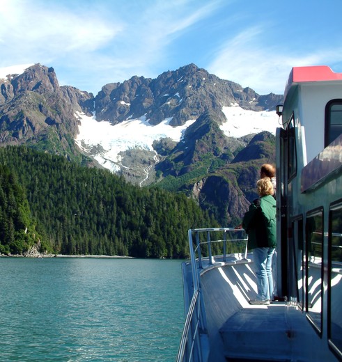 Cruise door Kenai Fjords National Park, Alaska, Verenigde Staten