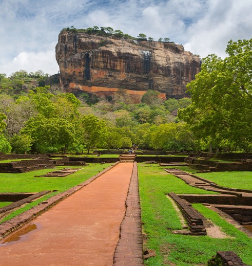 De rots bij Sigiriya, Sri Lanka