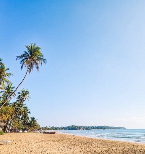 Het strand van Trincomalee, Sri Lanka