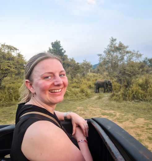 Vanuit de jeep olifanten spotten bij Wilpattu
