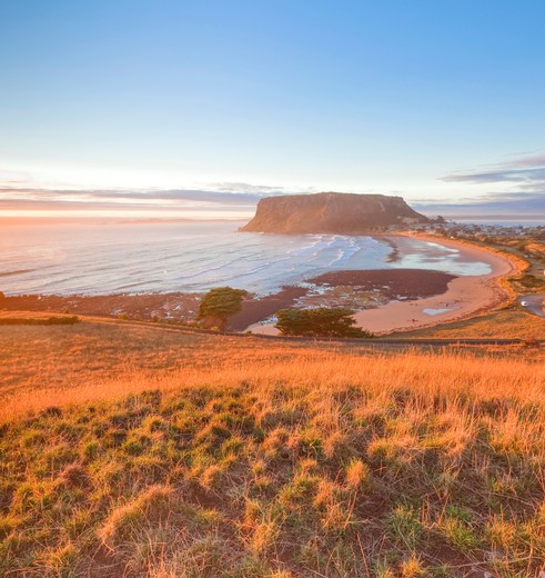 Uitzicht van The Nut, Stanley, Tasmanië