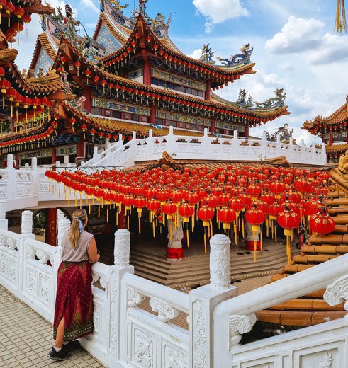Rowan in Kuala Lumpur tempel Thean Hou