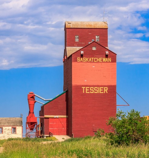 Graansilo in Saskatchewan, Canada