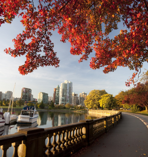 Uitzicht op de stad Vancouver in Canada