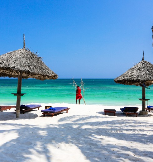 Aan het strand van Watamu, Kenia