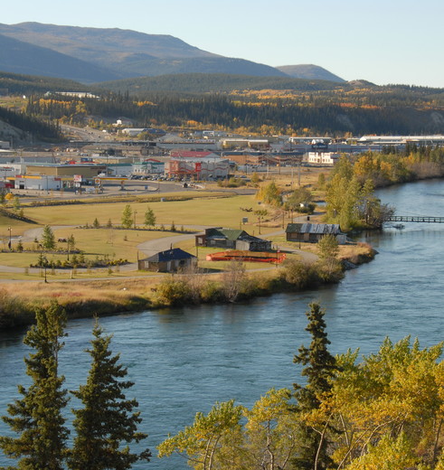 Kleine, landelijke regio-hoofdstad Whitehorse, Yukon