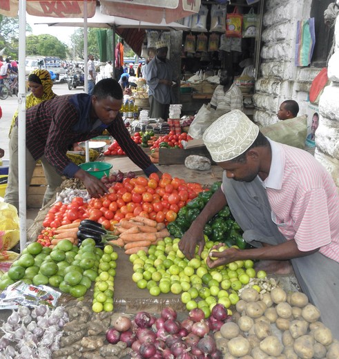 Markt Stonetown, Zanzibar