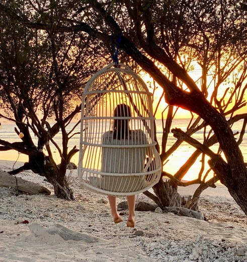 Zonsondergang op Gili Tranwangan