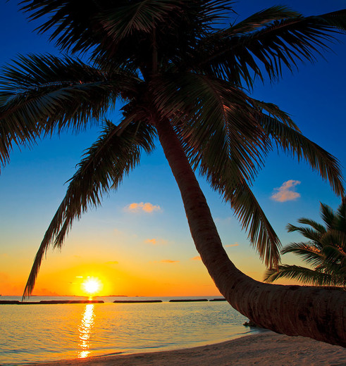 Zonsondergang-Malediven