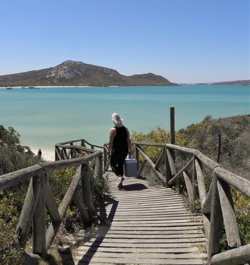 Naar de kust van Gordon's Bay, Kaapstad