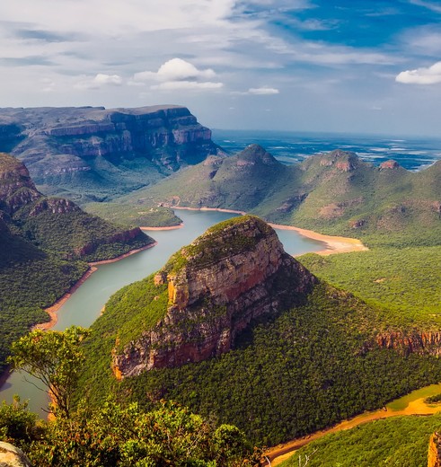 Een van de mooiste wegen in Zuid-Afrika; de Panoramaroute