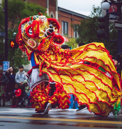 Tijdens carnaval in Vancouver