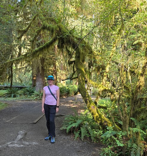 Lisanne in het noorden van Olympic National Park, Verenigde Staten