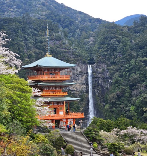 Nachi Taisha tempel met een waterval, Pelgrimsroute