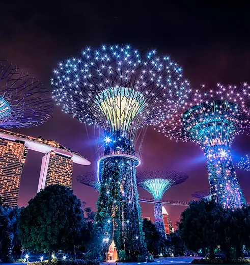 Magische lichten in Singapore al tussenstop bij je rondreis Maleisië