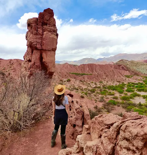 Rode woestijn in Tupiza, Bolivia