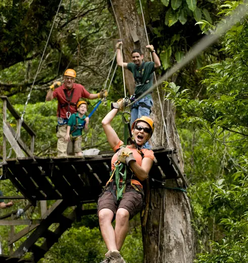 Ziplinen in Boquete, Panama
