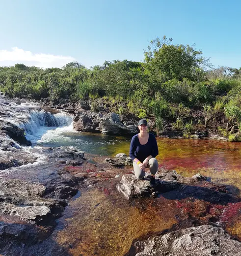 Bewonder de kleuren van de rivier Caño Cristales