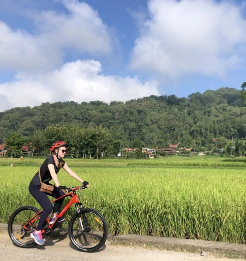 Fietsen in Torajaland, Sulawesi