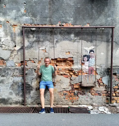 Muurschildering in Georgetown, Maleisië