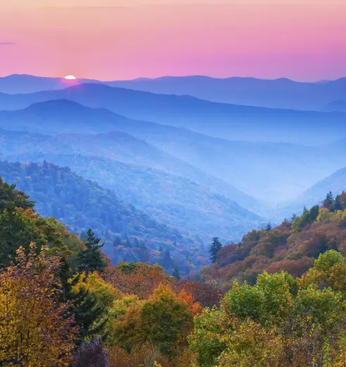 The Great Smokey Mountains in the Deep South van Amerika