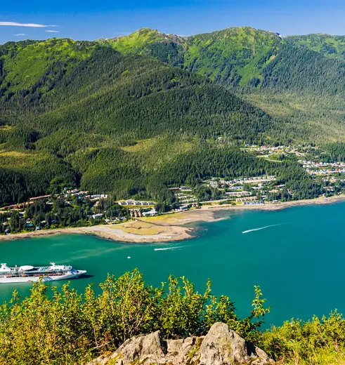 Baai bij Juneau, Alaska, Amerika